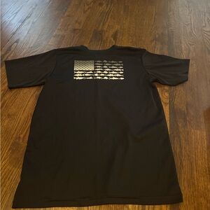 Columbia Youth PFG Black Graphic Flag T-Shirt